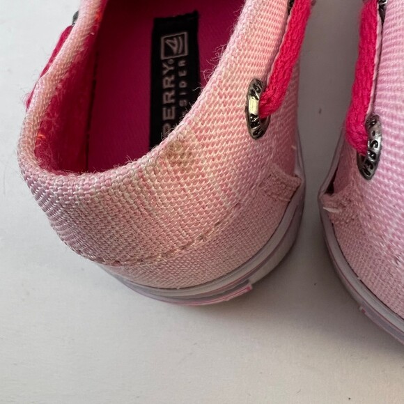 Sperry Top-Sider | Pink Heather Bahama Crib Boat Shoe Size 8 - Picture 4 of 8